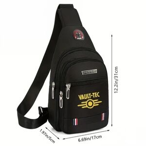 Fallout Wasteland Post-Apocalyptic Gear Vaulttec Crossbody Bag 12.2"x1.97"x6.69"